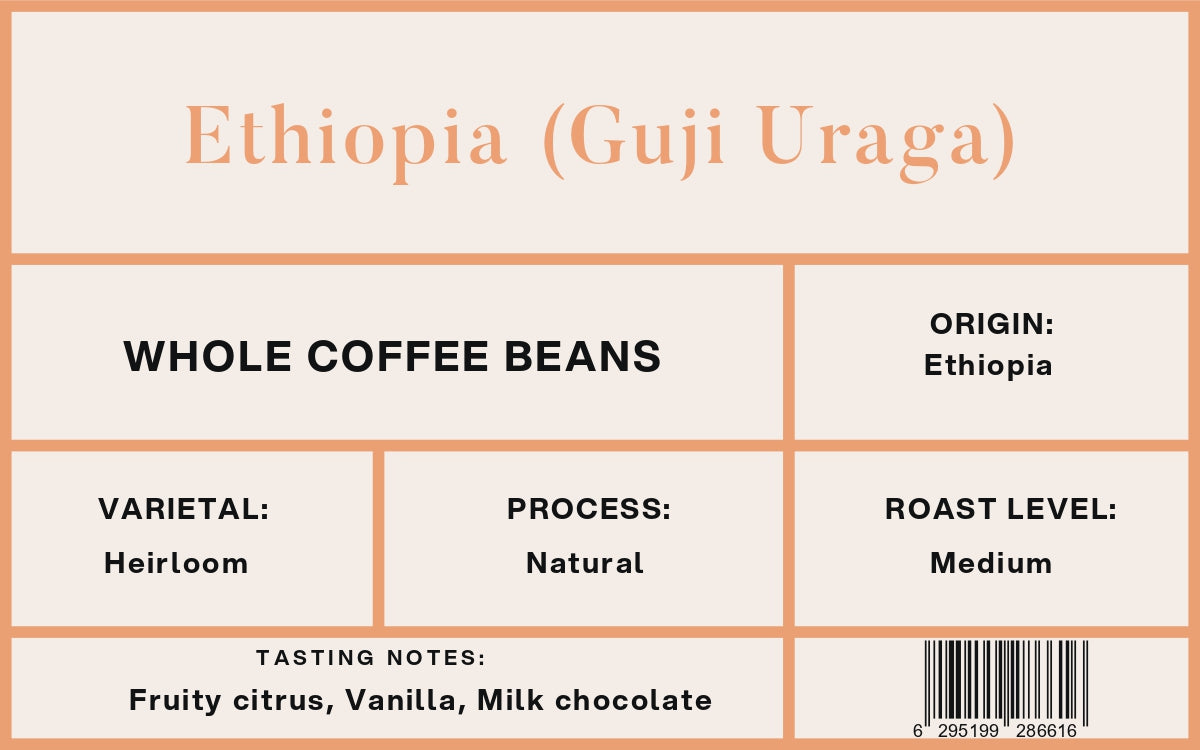 Ethiopia Guji Uraga Filter/Pour Over 500g