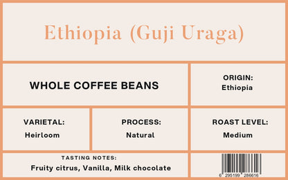 Ethiopia Guji Uraga Filter/Pour Over 500g